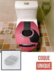 Housse de toilette - Décoration abattant wc Guitare Rose