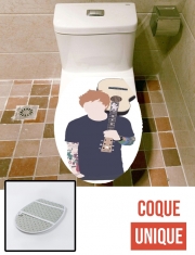 Housse de toilette - Décoration abattant wc Guitarist Ed