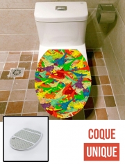 Housse de toilette - Décoration abattant wc Gummy Eiffel