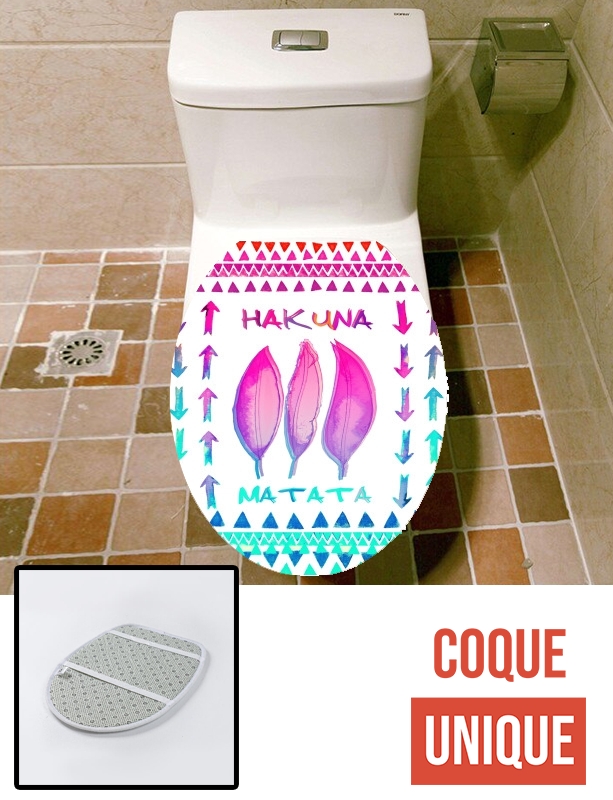 Housse de toilette - Décoration abattant wc HAKUNA MATATA