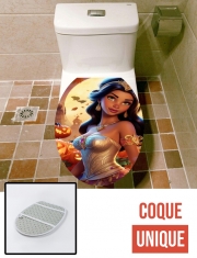 Housse de toilette - Décoration abattant wc Halloween Princess V2