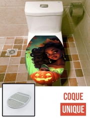 Housse de toilette - Décoration abattant wc Halloween Princess V3