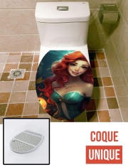 Housse de toilette - Décoration abattant wc Halloween Princess V7