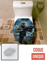 Housse de toilette - Décoration abattant wc Halo War Game