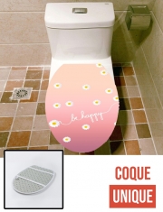 Housse de toilette - Décoration abattant wc HAPPY DAISY SUNRISE