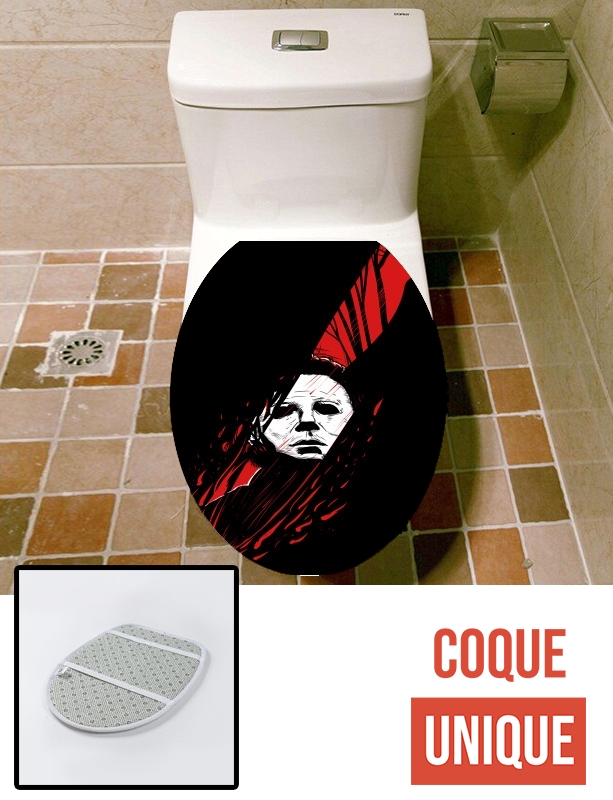 Housse de toilette - Décoration abattant wc Hell-O-Ween Myers knife