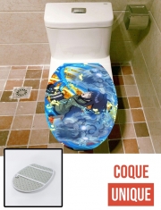 Housse de toilette - Décoration abattant wc Hinata Angry