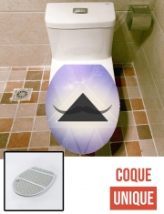 Housse de toilette - Décoration abattant wc Hipster Triangle Moustache