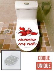 Housse de toilette - Décoration abattant wc Homard m'a tué !