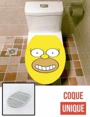 Housse de toilette - Décoration abattant wc Homer Face