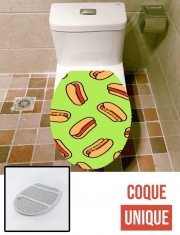 Housse de toilette - Décoration abattant wc Hot Dog pattern