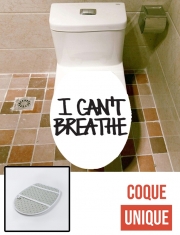 Housse de toilette - Décoration abattant wc I cant breathe