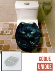 Housse de toilette - Décoration abattant wc I Love Cats v1