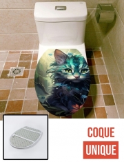 Housse de toilette - Décoration abattant wc I Love Cats v2
