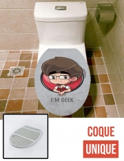 Housse de toilette - Décoration abattant wc i'm geek