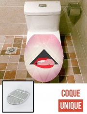 Housse de toilette - Décoration abattant wc Lèvres Swag Infinies