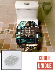 Housse de toilette - Décoration abattant wc Inside my device V2