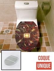 Housse de toilette - Décoration abattant wc Inside my device V3