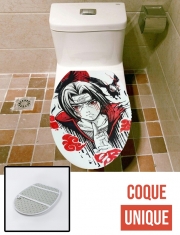 Housse de toilette - Décoration abattant wc Itachi Blood Eyes Raven Akatsuki