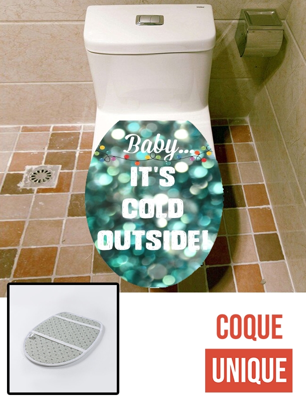 Housse de toilette - Décoration abattant wc It's COLD Outside