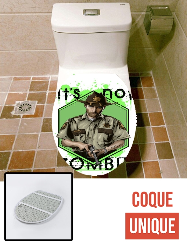 Housse de toilette - Décoration abattant wc It's not zombie
