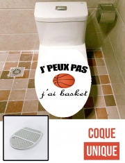 Housse de toilette - Décoration abattant wc Je peux pas j ai basket