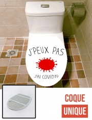 Housse de toilette - Décoration abattant wc Je peux pas j'ai Coronavirus - Covid 19