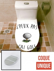 Housse de toilette - Décoration abattant wc Je peux pas j'ai golf
