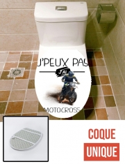 Housse de toilette - Décoration abattant wc Je peux pas j'ai motocross