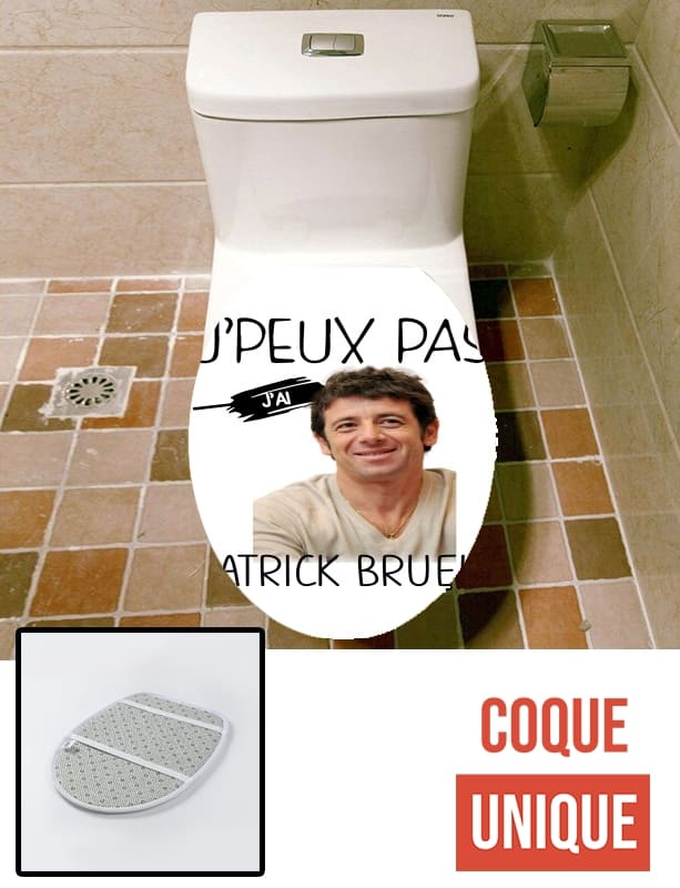 Housse de toilette - Décoration abattant wc J'peux pas j'ai Patrick Bruel