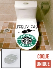 Housse de toilette - Décoration abattant wc Je peux pas jai starbucks coffee