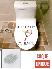 Housse de toilette - Décoration abattant wc Je peux pas j'ai tennis