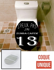 Housse de toilette - Décoration abattant wc Je peux pas jai Zumba Cafew