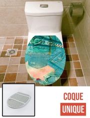 Housse de toilette - Décoration abattant wc Jean