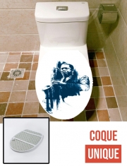 Housse de toilette - Décoration abattant wc John Coltrane Jazz Art Tribute