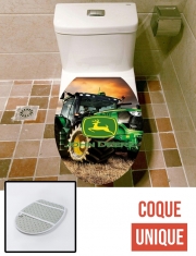 Housse de toilette - Décoration abattant wc John Deer Tracteur vert