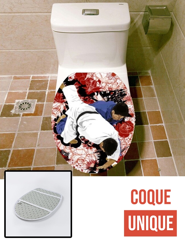 Housse de toilette - Décoration abattant wc Judo
