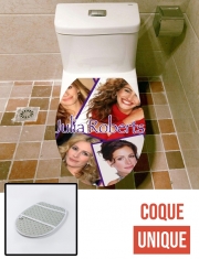 Housse de toilette - Décoration abattant wc Julia roberts collage