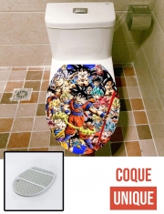 Housse de toilette - Décoration abattant wc Kakarot Goku Evolution