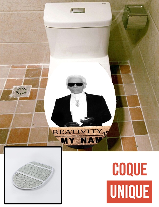 Housse de toilette - Décoration abattant wc Karl Lagerfeld Creativity is my name