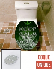 Housse de toilette - Décoration abattant wc Keep Calm And Smoke Weed