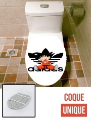 Housse de toilette - Décoration abattant wc Kid Goku Adidas Joke