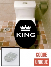 Housse de toilette - Décoration abattant wc King