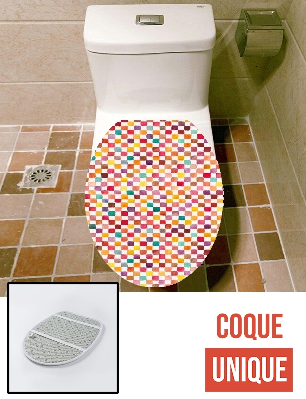 Housse de toilette - Décoration abattant wc Klee Pattern