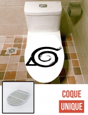Housse de toilette - Décoration abattant wc Konoha Symbol Grunge art