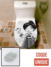 Housse de toilette - Décoration abattant wc Korean girl