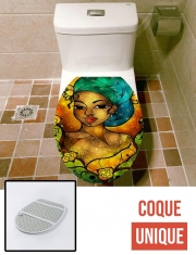 Housse de toilette - Décoration abattant wc Lady Creole
