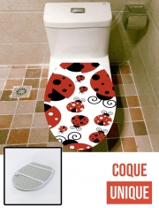 Housse de toilette - Décoration abattant wc coccinelle