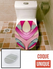 Housse de toilette - Décoration abattant wc Laminated bubblegum
