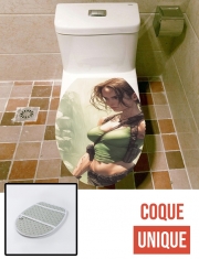 Housse de toilette - Décoration abattant wc Lara  